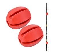 Boule fixe pour canne à pêche, Boule avec poignée de canne à pêche | pour cannes à pêche Sangles de support en caoutchouc - Protection robuste et légère pour canne à pêche avec extracteur de tige pour
