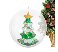 Boule Gonflable de Noël - Accessoires Festifs Sphère de Père Noël Gonflable,Décorations à Gonfler de pour Extérieur | pour Fêtes Terrasses Pelouses Porches Jardins Cours