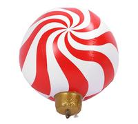 Boule Gonflable de Noël en Forme de Bonbon en PVC, décoration extérieure pour pelouse, Jardin, décoration de Vacances, 23,62 Pouces de diamètre, Couleurs Vives, Ambiance Festive (Modèle A Moulin à
