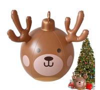 Boule gonflable de renne pour extérieur, boules géantes gonflables de Noël | Fournitures de fêtes de vacances pour ferme, école, résidence, jardin, patio