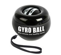 Boule gyroscopique à démarrage automatique, 1 pièce, exercice de poignet et d'avant-bras, renforcement de poignée de bras et de doigt pour l'entraînement musculaire, outil de Fitness Black-No LED