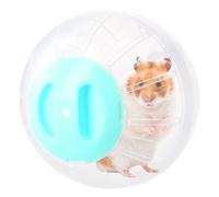 Boule Hamster 14,5cm, Balle d'exercice pour Hamster, Transparent Roues D'exercices pour Petits Animaux, Ballon de Course pour Hamster, Gerbille, Cochon d'Inde, Hérisson Exercice (Bleu)