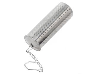 Boule infuseur en maille d'acier inoxydable avec chaîne et crochet pour une extraction complète des saveurs sans fuite de particules (L)