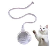 Boule Interactive Pour Chat - Balle Roulante Automatique Stimulante pour Chats | Boule Électrique Silencieuse Intelligente avec Cordon Queue pour Exercice Intérieur/Extérieur Simulation de Chasse et A