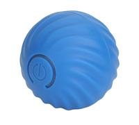Boule Interactive pour Chat, Boule Roulante Rotative pour Animaux de Compagnie, Lumière LED, Chargement USB, Déplacement Automatique pour Chiens (BLUE)