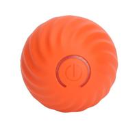 Boule Interactive pour Chat, Boule Roulante Rotative pour Animaux de Compagnie, Lumière LED, Chargement USB, Déplacement Automatique pour Chiens (rouge)