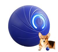 Boule jouet interactive pour chien rechargeable Smart Motion | Boule rotative électrique rebondissant automatique avec recharge USB pour les jeux intérieurs et extérieurs garde les chiots actifs et