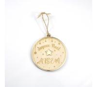 Boule Joyeux NOËL Atsem. Boule DE NOËL Personnalisable. Cadeau DE NOËL MAITRESSE, Nounou, Atsem, MAÎTRE. Boule Joyeux NOËL PRÉNOM PERSONNALISÉE. Boule DE NOËL en Bois PERSONNALISÉ.