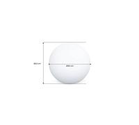 Boule LED 30cm - Sphère décorative lumineuse. Ø30cm. blanc chaud. commande à distance