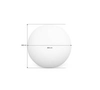Boule Led 50 Cm - Sphère Décorative Lumineuse. Ø50 Cm. Blanc Chaud. Commande À Distance Blanc