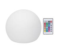 Boule LED RGBW Globe Lamp Veilleuse avec 16 couleurs à intensité variable 4 modes Télécommande 24 touches 12x12cm piscine lumineuse