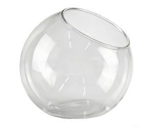 Boule légère en verre borosilicate transparent pour terrarium, travaux manuels, décoration de petites plantes (15 cm)