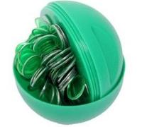 Boule loto rangement et ramasse jetons avec 100 pions magnetiques vert - accessoires aimantes - kit materiel jeu bingo et carte