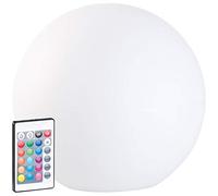 Boule lumineuse à LED solaire télécommandée RVBB / 60 lm / IP67 / Ø 30 cm [Lunartec]