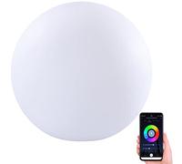 Boule lumineuse connectée sans fil pour extérieur RVBB / 576 lm/Ø 30 cm [Luminea Home Control]