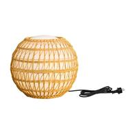 Boule lumineuse filaire avec coque poly rotin amovible pour extérieur LED blanc BOBBY W40 DRESS ∅40cm culot E27