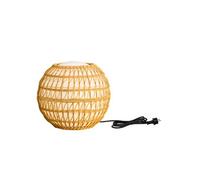 Boule lumineuse filaire avec coque poly rotin amovible pour extérieur LED blanc BOBBY W40 DRESS ∅40cm culot E27