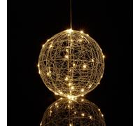 Boule lumineuse lampe décorative 3 m câble 260 g boule lumineuse LED argenté