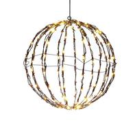 Boule Lumineuse LED - Pliable Décorations Noël Boule À LED - Sphère Lumineuses Suspendues Multicolores pour l'arbre De Noël Intérieur et Extérieur, Jardin, Décoration De Fête La Nuit sur Terrasse