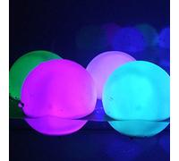 Boule Lumineuse LED RVB à Couleur Changeante, Boule Lumineuse LED Colorée, Télécommande, Gonflable, étanche, 15,7 Pouces, 20 Heures, Portée de 5 M, pour les Fêtes (Couleur