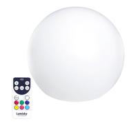 Boule lumineuse sans fil flottante LED multicolore dimmable BOBBY ∅40cm avec télécommande et socle à induction