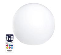 Boule lumineuse sans fil flottante LED multicolore dimmable BOBBY ∅50cm avec télécommande et socle à induction