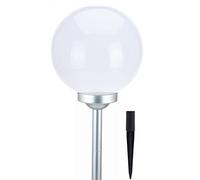 Boule lumineuse solaire à LED - Lumière blanche chaude - Idéale pour le jardin 25 Cm
