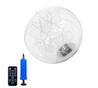 Boule lumineuse solaire de 35 cm, boule LED gonflable, décoration flottante sans fil pour terrasse, jardin, cour, utilisation en extérieur, décoration solaire flottante, lampe de jardin, fontaine