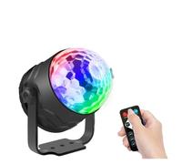 Boule Magique Disco Polychrome à 6 LED USB, lumière rotative, Son DJ activé, fête, Vacances, Danse, Bar, noël, Mariage, Lampe de scène