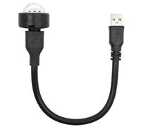 Boule magique montée sur voiture, lumière du étoilé - Projecteur DJ ambiant, mini discothèque USB | Ambiance audio de fête intérieure, lampe décorative extérieure à LED pour voiture et maison