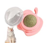 Boule murale d'herbe à chat, support de balle d'herbe à chat - Jouet de dentition pour chat de se brosser les dents,Décoration murale pour chat, jouet d'herbe à chat pour mur de chat favorise la santé