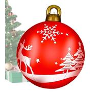 Boule Noël Gonflable, Boule Gonflable Décorée De Noël, 60CM Boule De Noel Gonflable Geante, Décorations De Noël Réutilisables, Boule Gonflable De Noël À Suspendre pour Noël, Mariage, Maison