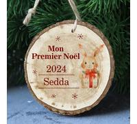 Boule Noel Personnalisable, Mon 1er Noel, 1er Noël Ornement Personnalisable, Boule de Noël Personnalisée avec Prénom et Date, Décoration Sapin