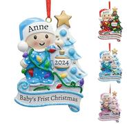 Boule Noel Personnalisable, Mon 1er Noel, 1er Noël Ornement Personnalisable, Boule de Noël Personnalisée avec Prénom et Date, Mon Premier Noel