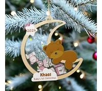 Boule Noel Personnalisable, Mon 1er Noel, 1er Noël Ornement Personnalisable, Boule de Noël Personnalisée avec Prénom et Date, Mon Premier Noel