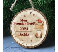 Boule Noel Personnalisable, Mon 1er Noel, 1er Noël Ornement Personnalisable, Boule de Noël Personnalisée avec Prénom et Date, Décoration Sapin