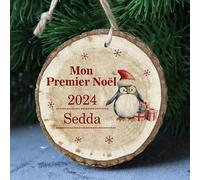 Boule Noel Personnalisable, Mon 1er Noel, 1er Noël Ornement Personnalisable, Boule de Noël Personnalisée avec Prénom et Date, Décoration Sapin