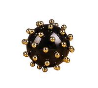 Boule Noire décorative pour la Maison, Salon, étude, Petit Animal créatif, décoration Artisanale en métal, Cadeau (Taille : L)