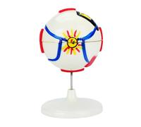 Boule oculaire anatomique amovible en PVC - Modèle d'anatomie de globe oculaire humain élargi - Modèle d'anatomie pour les paramètres cliniques et la recherche - Équipement d'enseignement en PVC