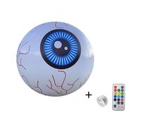 Boule Oculaire Lumineuse Led 16 Pouces Avec Télécommande Gonflable Pour Halloween, Changement De Couleur, Pour Fête Magique D'Halloween