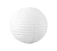 Boule Papier Blanc 30cm - Lampion Papier en Papier de Riz - Lanterne Japonaise Blanc pour Décoration de Mariage, Anniversaire, Fêtes