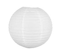 Boule Papier Blanc 40cm - Lampion Papier en Papier de Riz - Lanterne Japonaise Blanc pour Décoration de Mariage, Anniversaire, Fêtes