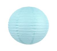 Boule Papier Bleu Ciel 40cm - Lampion Papier en Papier de Riz - Lanterne Japonaise Bleu Ciel pour Décoration de Mariage, Anniversaire, Fêtes