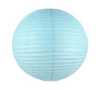 Boule Papier Bleu Ciel 50cm - Lampion Papier en Papier de Riz - Lanterne Japonaise Bleu Ciel pour Décoration de Mariage, Anniversaire, Fêtes
