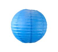 Boule Papier Bleu Roi 20cm - Lampion Papier en Papier de Riz - Lanterne Japonaise Bleu Roi pour Décoration de Mariage, Anniversaire, Fêtes