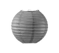 Boule Papier Gris 20cm - Lampion Papier en Papier de Riz - Lanterne Japonaise Gris pour Décoration de Mariage, Anniversaire, Fêtes