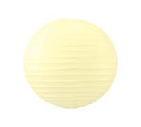 Boule Papier Ivoire 30cm - Lampion Papier en Papier de Riz - Lanterne Japonaise Ivoire pour Décoration de Mariage, Anniversaire, Fêtes