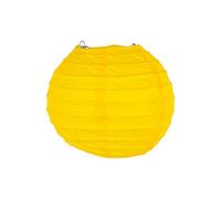 Boule Papier Jaune 10cm - Lampion Papier en Papier de Riz - Lanterne Japonaise Jaune pour Décoration de Mariage, Anniversaire, Fêtes