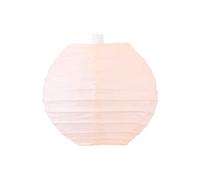 Boule Papier Saumon 10cm - Lampion Papier en Papier de Riz - Lanterne Japonaise Saumon pour Décoration de Mariage, Anniversaire, Fêtes