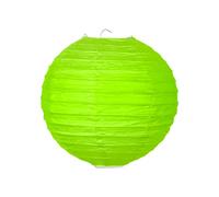 Boule Papier Vert Anis 20cm - Lampion Papier en Papier de Riz - Lanterne Japonaise Vert Anis pour Décoration de Mariage, Anniversaire, Fêtes